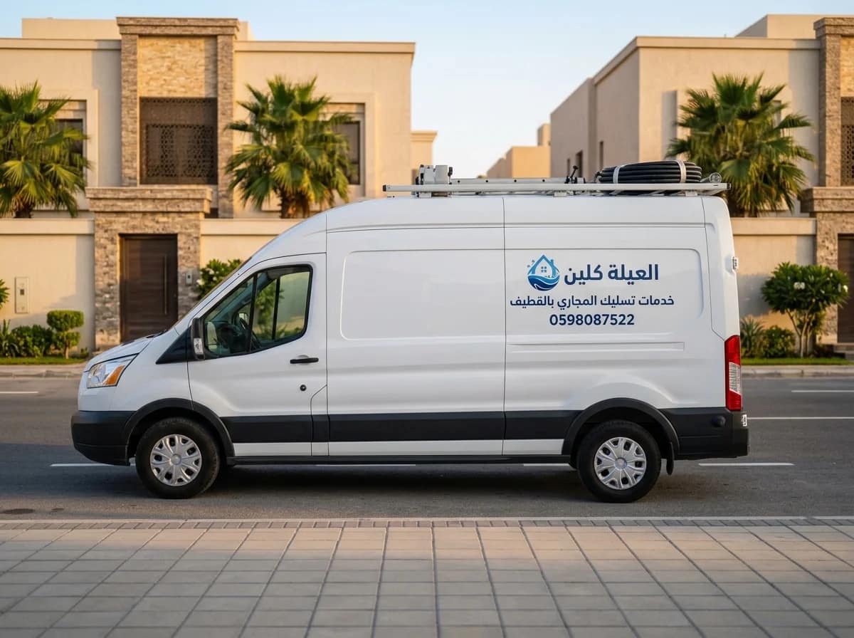 سيارة صيانة وتسليك مجاري alayla clean بالقطيف
